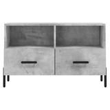 TV Cabinet Concrete Grey 80x36x50 cm Engineered Wood