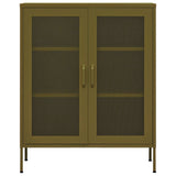 Storage Cabinet Olive Green 80x35x101.5 cm Steel