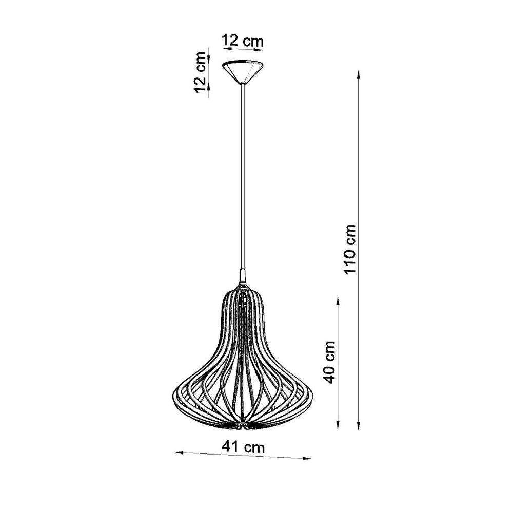 Pendant lamp wood Elza Scandinavian Design E27