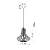 Pendant lamp wood Elza Scandinavian Design E27