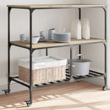 Kitchen Trolley Sonoma Oak 100x50x95 cm Engineered Wood