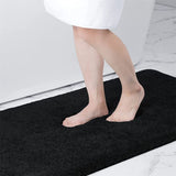 Olanly Large Bathroom Rug 60x150 Mat Shaggy Soft Absorbent Bath Rug Non Slip Machine Washable Bath Mat Bathroom Shower Foot Mats