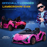 Lamborghini SIAN 12V Kids Electric Ride On Car Toy w/ Remote Control