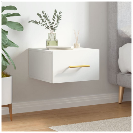 Wall-mounted Bedside Cabinet White 35x35x20 cm