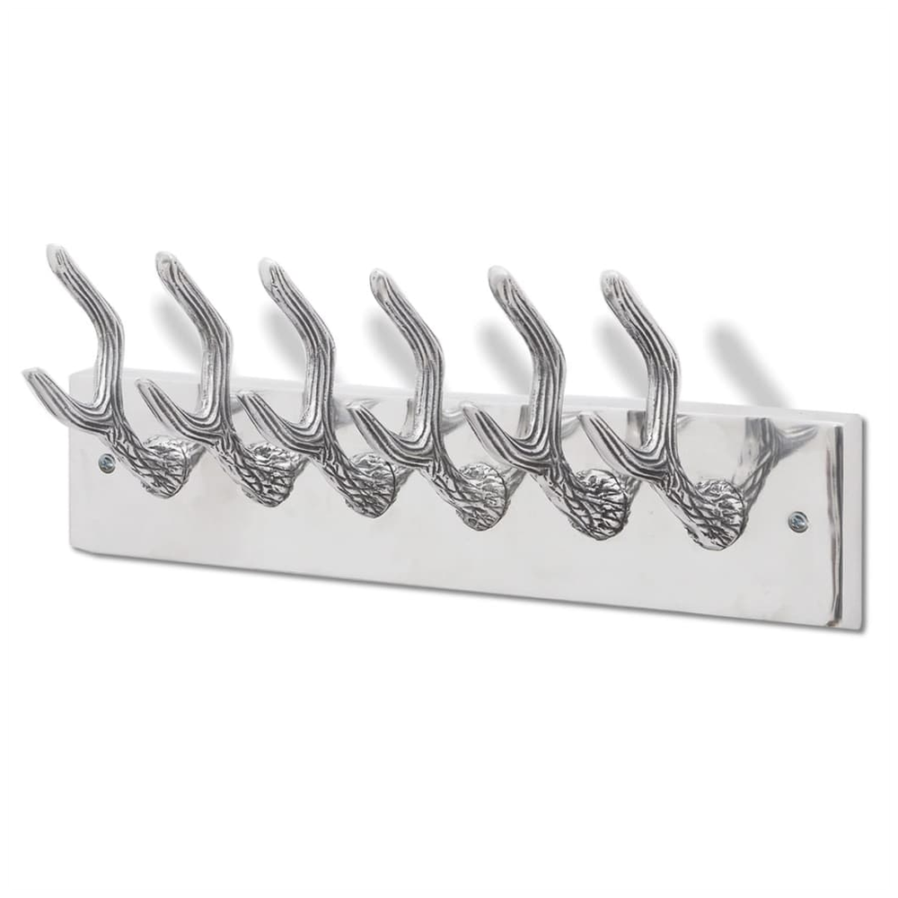 Aluminium Wardrobe Hook Coat Rack Hat/Tie Hanger Silver