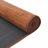 Rug Rectangular Brown70x200 cm Bamboo