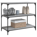 Kitchen Trolley Grey Sonoma 102x50x95 cm Engineered Wood