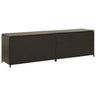 Garden Storage Box Poly Rattan 200x50x60 cm Black