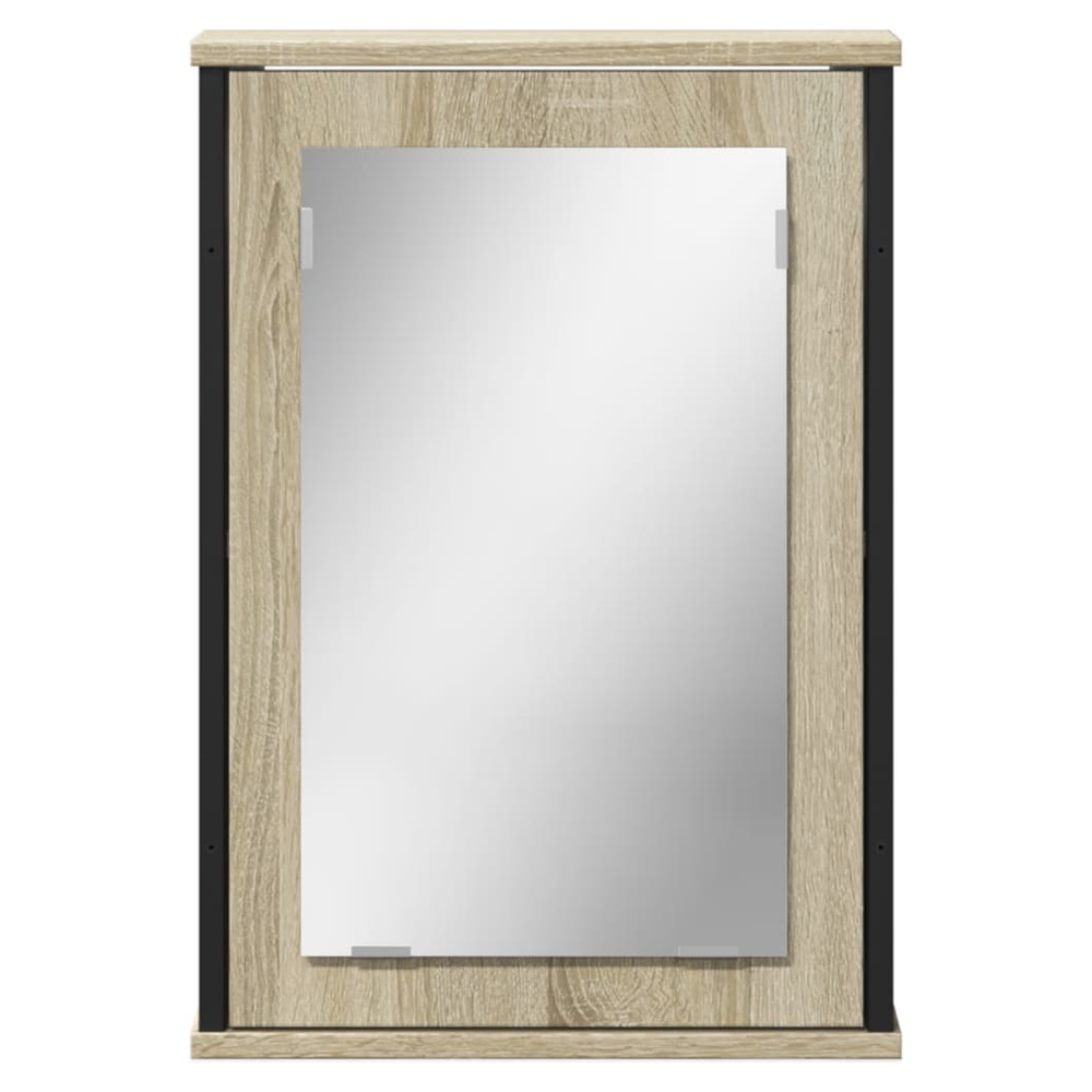 Bathroom Mirror Cabinet Sonoma Oak 42x12x60 cm Engineered Wood