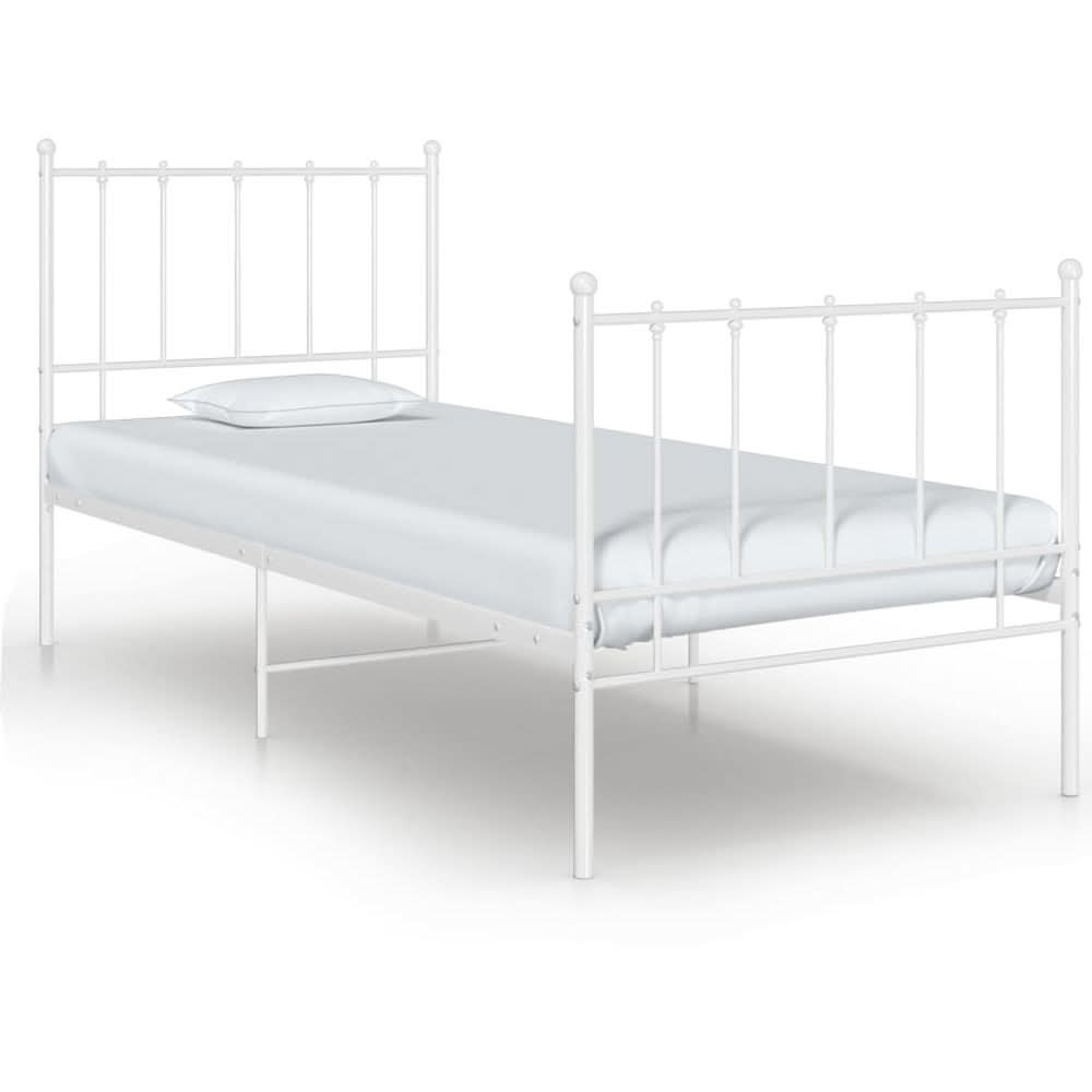 Bed Frame Black Metal 90x200 cm