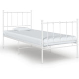 Bed Frame Black Metal 90x200 cm