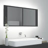 LED Bathroom Mirror Cabinet White 100x12x45 cm Acrylic