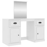 Dressing Table with Mirror White 130x50x132.5 cm