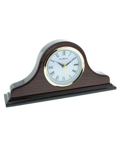 Widdop Napoleon Shaped Wooden Mantel Clock