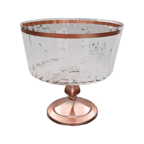 Glass Cake Server with Stand Bronze 20cm