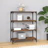 Book Cabinet Black 40x33x70.5 cm Engineered Wood and Steel