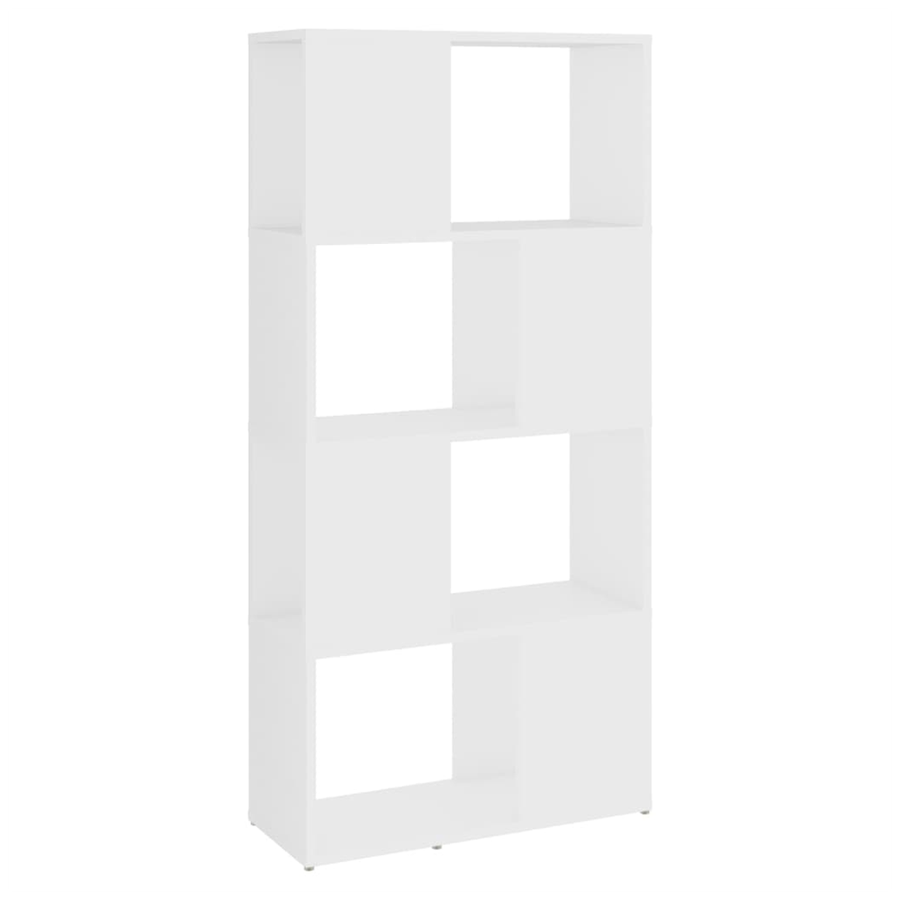 Book Cabinet Room Divider White 60x24x124.5 cm Engineered Wood