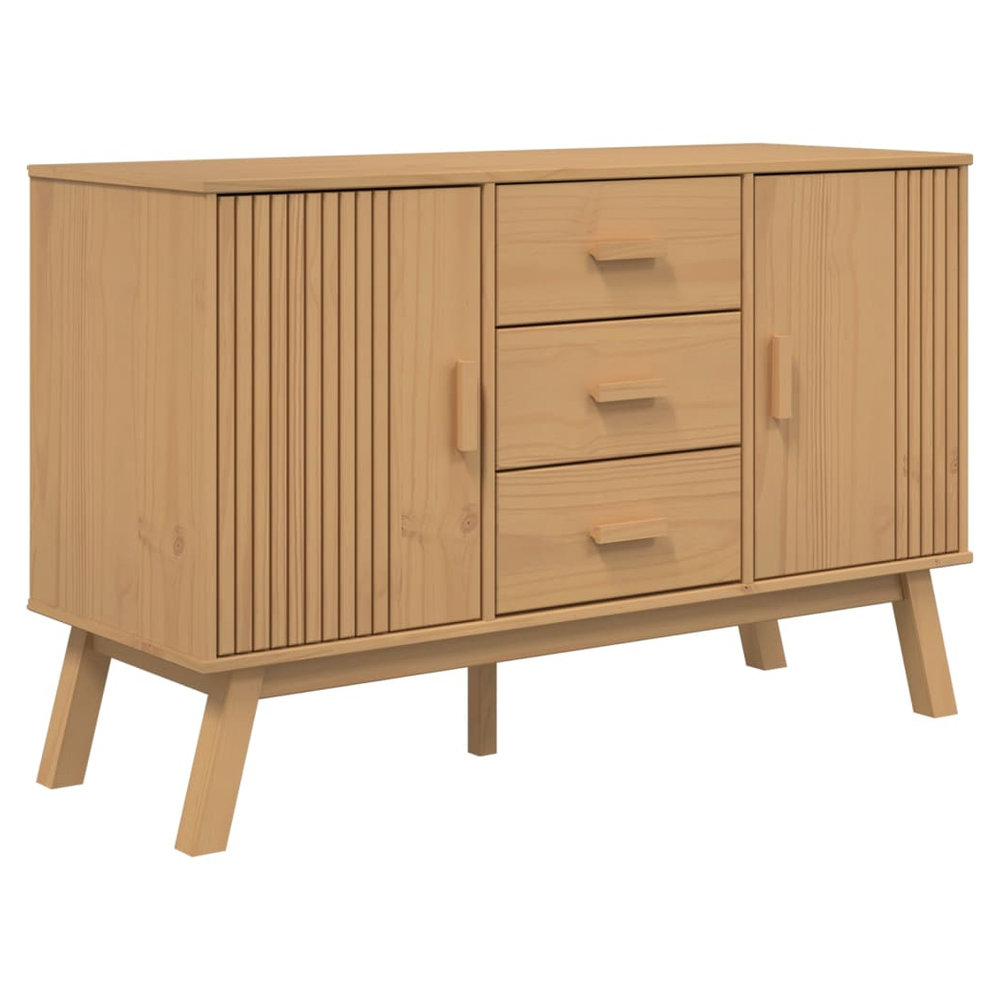 Sideboard OLDEN Brown 114x43x73.5cm Solid Wood Pine