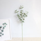 Artificial Eucalyptus Leaves Branches European Green gold leaf Bouquet Plastic Home Wedding Hotel Decoration Plant Tree