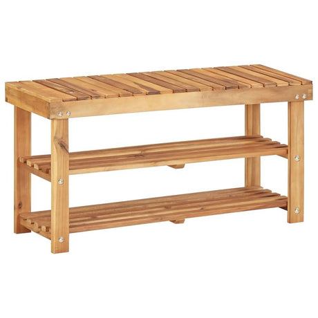 Shoe Rack 50x32x45 cm Solid Acacia Wood