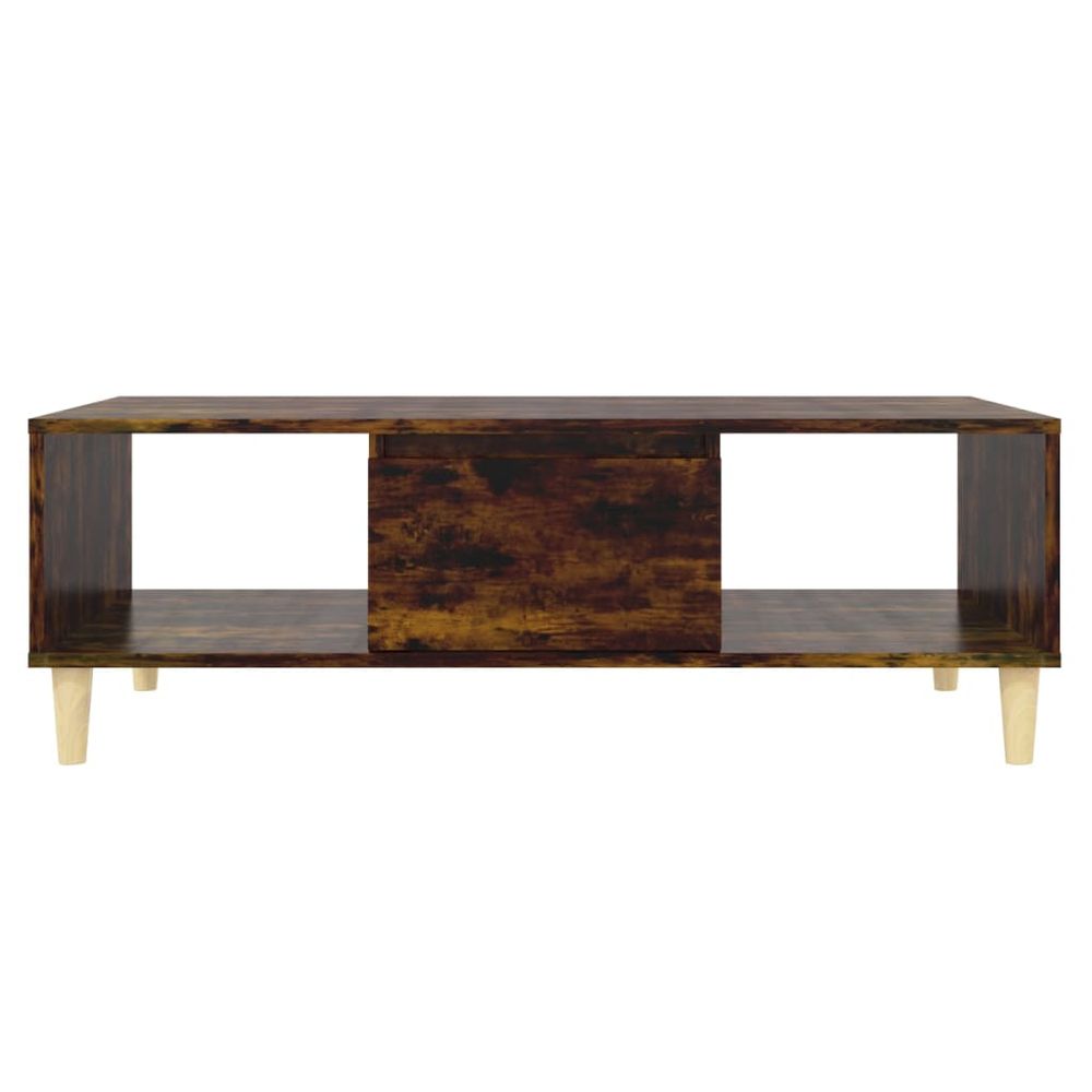 Coffee Table Smoked Oak 103.5x60x35 cm Engineered Wood