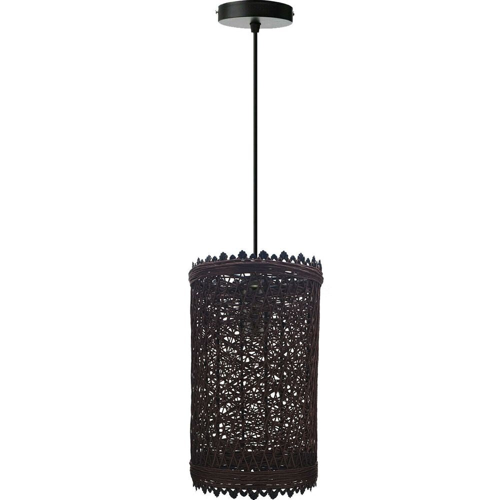 Single Natural Wicker Rattan Ceiling Pendant Light Shade E27 Base Adjustable cord Handmade Pendant Lighting Fixture