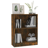 Bookshelf Smoked Oak 60x24x74.5 cm Engineered Wood