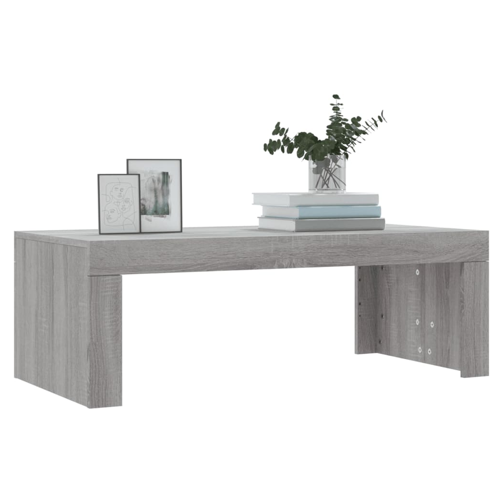 Coffee Table Grey Sonoma 102x50x36 cm Engineered Wood