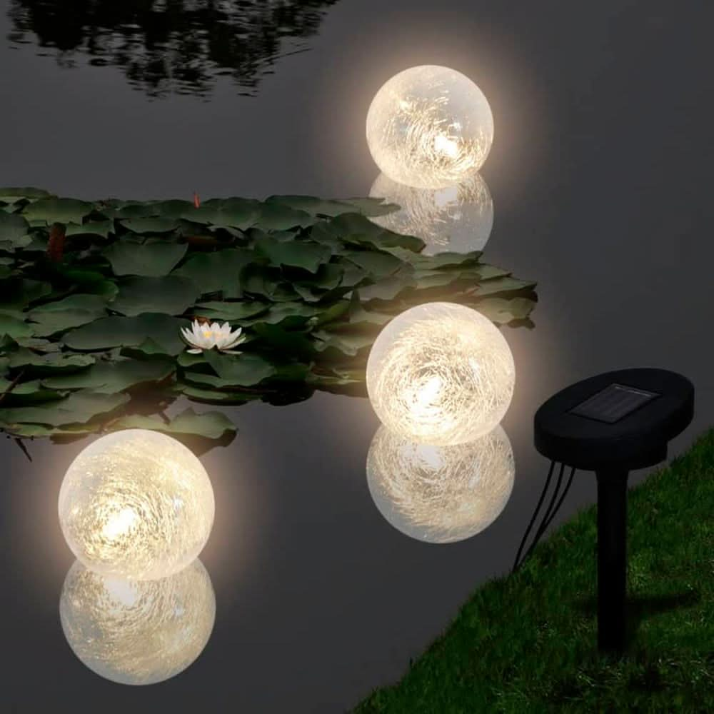 Solar Bowl 3 LED Floating Ball Light for Pond Swimming Pool