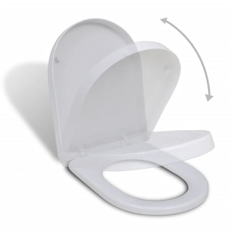 Soft-close Toilet Seat White Oval