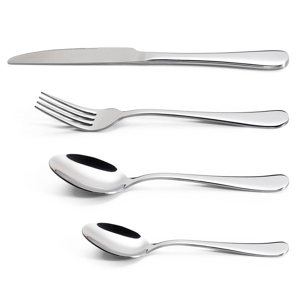 24 PCs Stainless Steel Cutlery Silverware Flatware Dinnerware Set