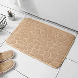 Mat Non Slip Carpets Cobblestone Embossed Bathroom Bath In Wash Basin Bathtub Side Floor Rug Shower Room Doormat Memory Foam