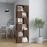 Book Cabinet/Room Divider Smoked Oak 60x24x186 cm