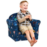 Children Kids Mini Sofa Armchair, Planet-Themed Chair, for Bedroom, Playroom