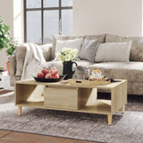 Coffee Table Smoked Oak 103.5x60x35 cm Engineered Wood