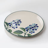 Ceramic Side Plate Nature Floral Blue 20cm