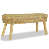 Hall Bench 110x35x45 cm Natural Rattan