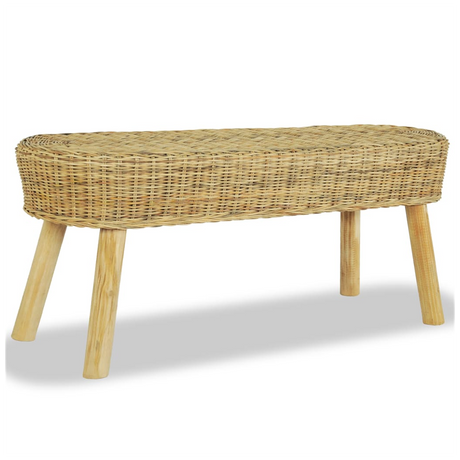 Hall Bench 110x35x45 cm Natural Rattan