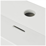 Basin with Faucet Hole Ceramic White 51.5x38.5x15 cm