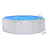 Swimming Pool with Safety Ladder 550x120 cm