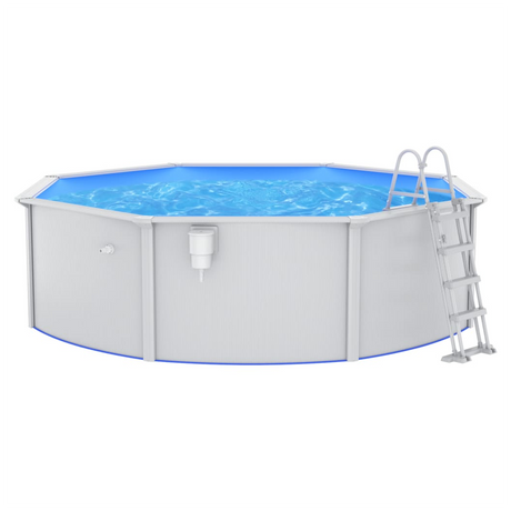 Swimming Pool with Safety Ladder 550x120 cm