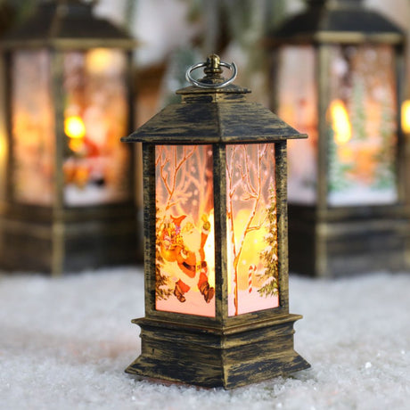 Christmas Candelabra Lamps Table Lamps Night Lights  Santa Claus Decorations   Christmas Desktop Decorations