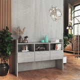 Sideboard Concrete Grey 105x30x70 cm Engineered Wood