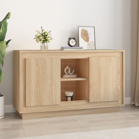 Sideboard White 102x35x60 cm Engineered Wood