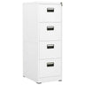 Filing Cabinet White 46x62x72.5 cm Steel