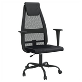 Office Chair Black Mesh Fabric and Faux Leather