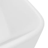 Luxury Wash Basin Matt White 41x30x12 cm Ceramic