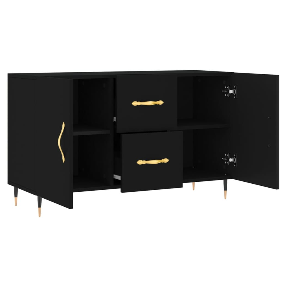 Sideboard Black 100x36x60 cm Engineered Wood