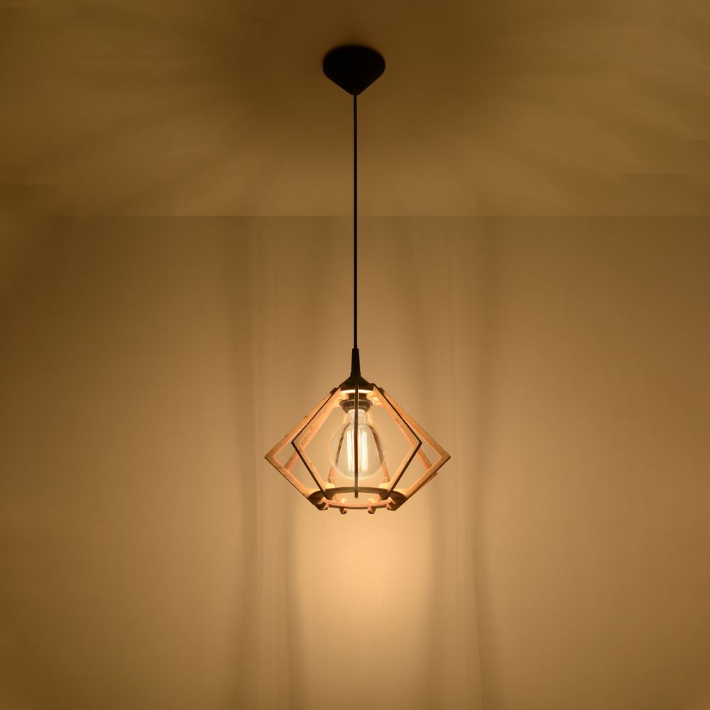 Pendant lamp wood Pompelmo Scandinavian Design E27