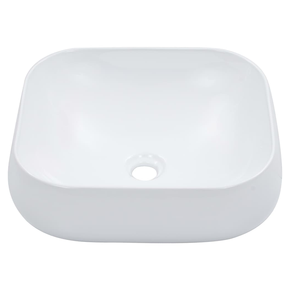 Wash Basin 44.5x39.5x14.5 cm Ceramic White